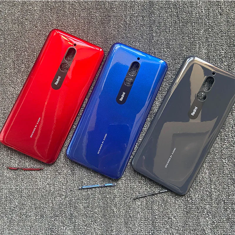 Крышка батарейного отсека для Xiaomi Redmi 8 задний корпус стеклянная задняя панель 6 22