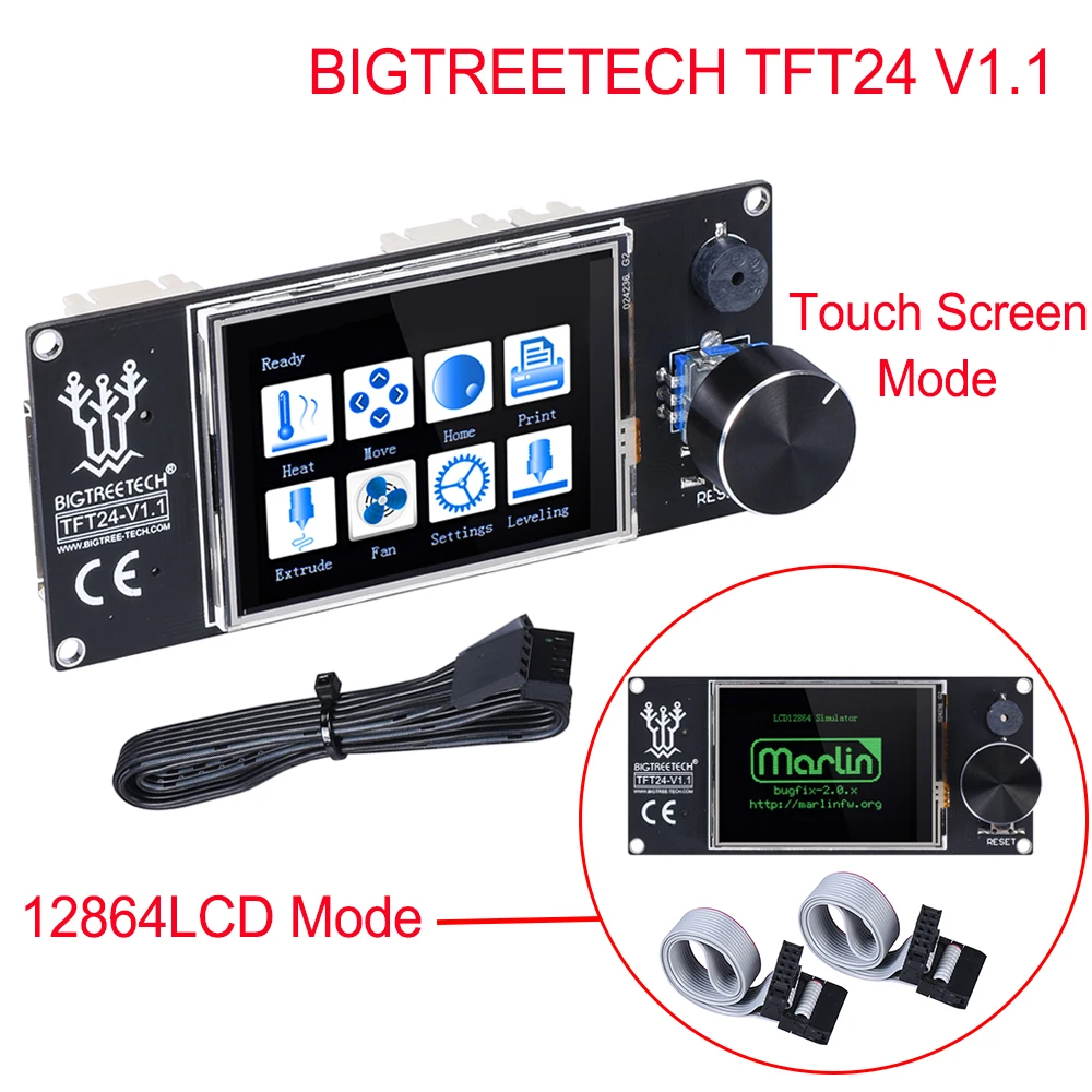 BIGTREETECH TFT24 V1.1 сенсорный экран/как 12864 ЖК-дисплей 3d принтер части для Ender 3 SKR V1.3 PRO MINI E3 VS MKS TFT24 TFT35