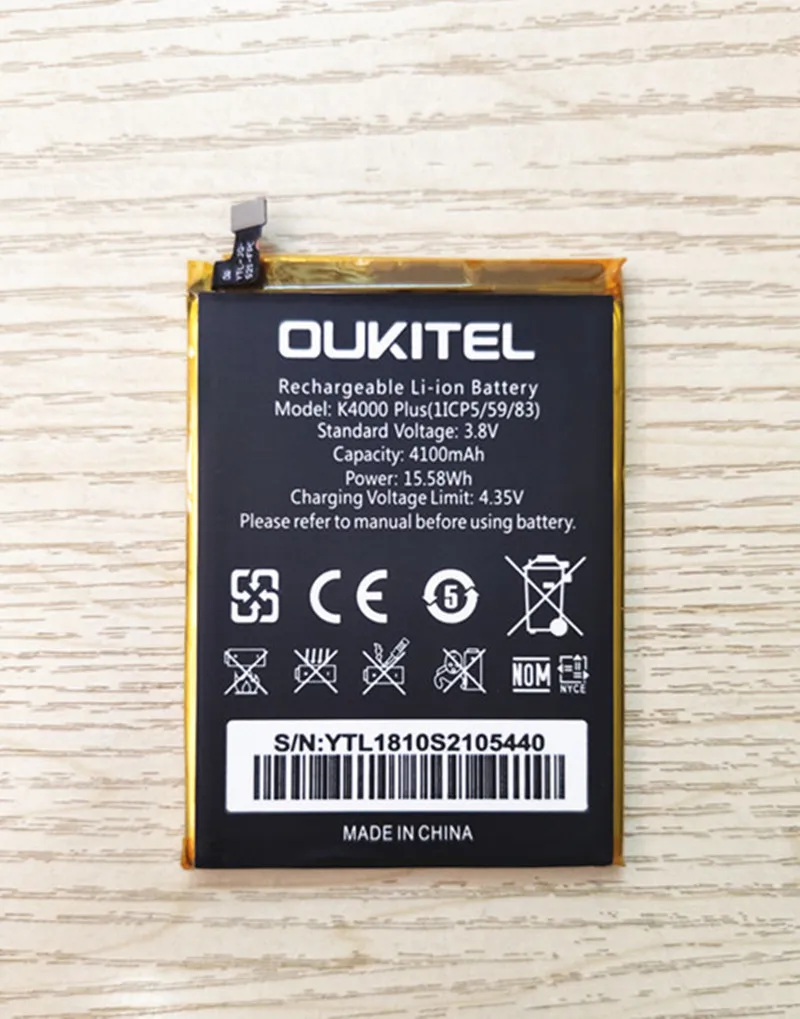 AZK новый аккумулятор 4100 мАч для OUKITEL K4000 Plus высококачественный большой емкости