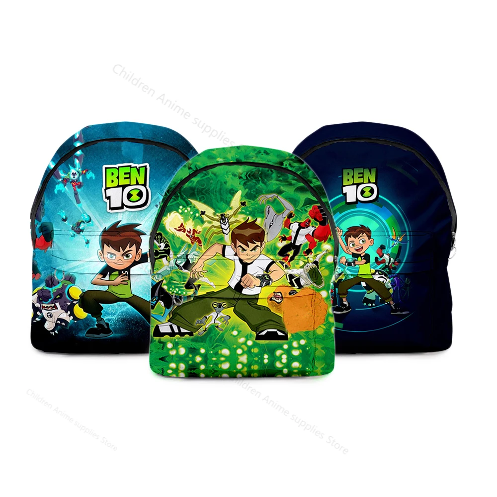 40cm Ben 10 Cartoon Children School Backpack Boys Outdoor Travel Casual Fashion Teenagers School Bags Men 3D Backpacks Mochila