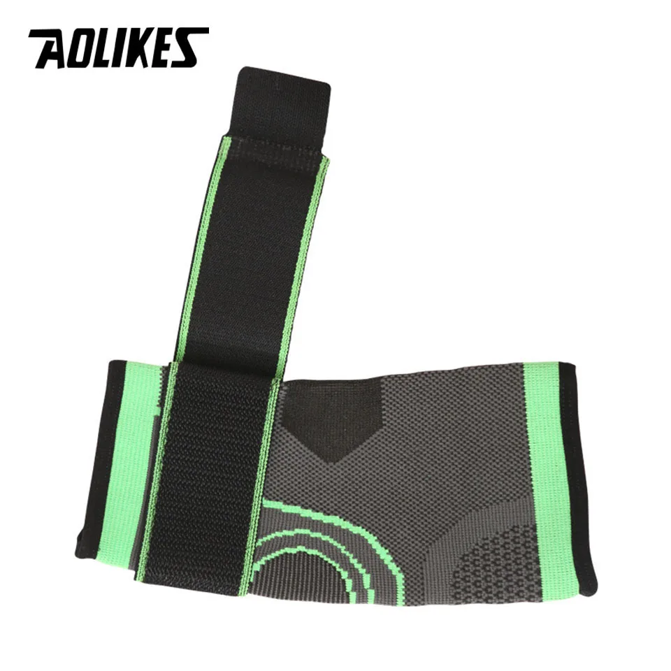 

AOLIKES 1PCS Elbow Support Protector Elastic Bandage Tennis Basketball Running Volleyball Compression Adjustable Elbow Pad Brace