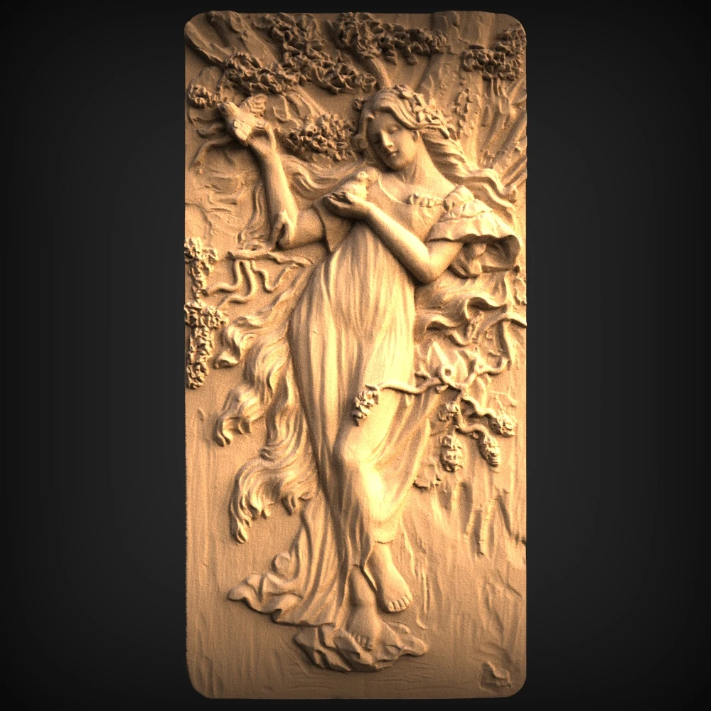 6 шт. Женская мифологическая Модель 3d STL для фрезерного станка с ЧПУ 3D принтер Artcam