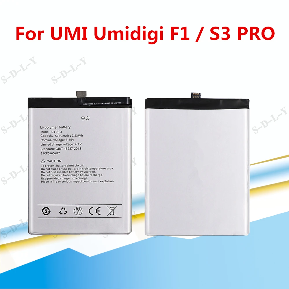 Bater&iacute;a S3 Pro de 5150mah para Umi Umidigi S3 Pro F1/ F1 Play, reemplazo de bater&iacute;as de tel&eacute;fono m&oacute;vil + seguimiento + herramientas-1