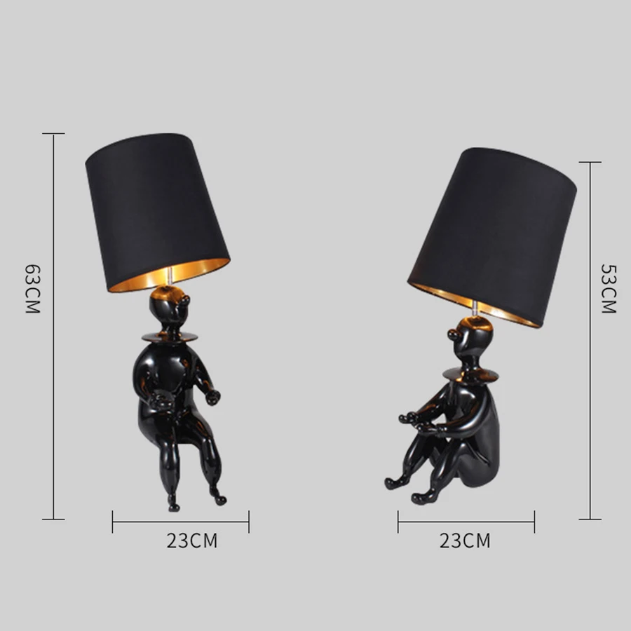 

Child Resin European Desk Lamp Vintage Elegant Nightstands Nordic Table Lamp Decoration Luminaria Mesa Lamps for Living Room