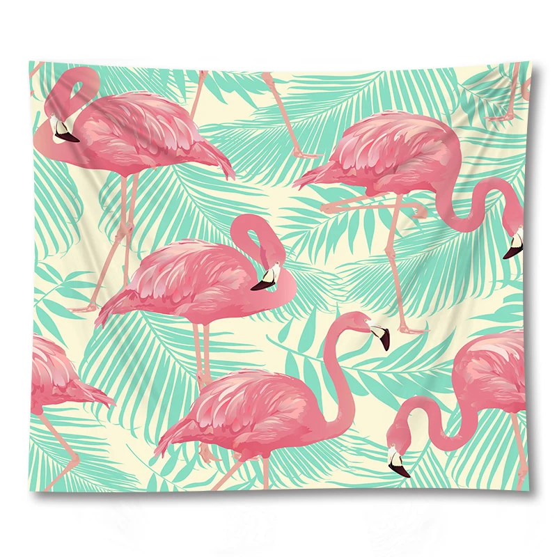 

3d Flamingo Printed Yoga Mat Wall Art Hanging Tapestry Home Decor Bedspread Blanket Large Size