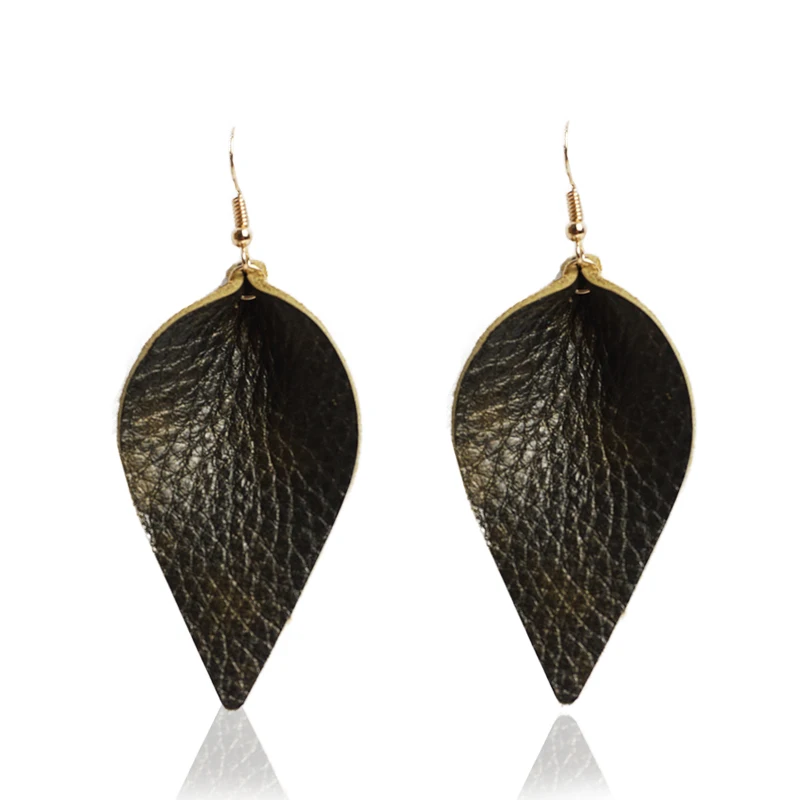 M & G модные кожаные серьги для женщин простые массивные подвески ювелирные