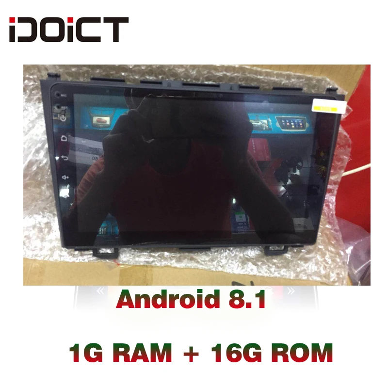 Автомобильный DVD плеер IDOICT Android 8 1 GPS навигация мультимедиа для Honda CRV Radio 2008 2009 2010 2011