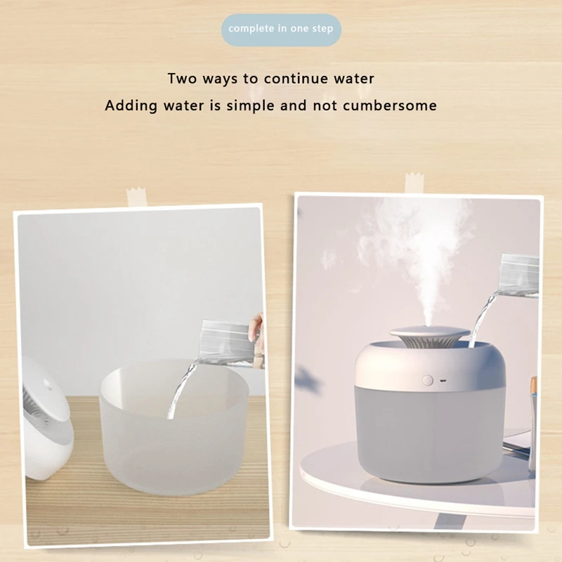 

Aromatherapy, Ultra Long Endurance, Large Capacity and Quiet USB Humidifier with Mild Night Light