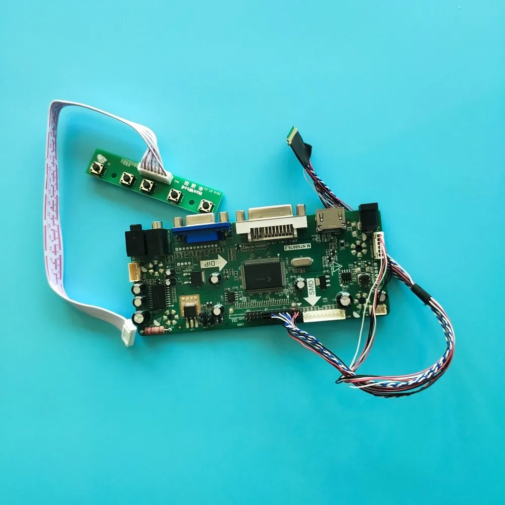 

2019 audio LED LVDS M.NT68676 DVI HDMI VGA LCD controller driver board DIY for LP133WH2-TLF2 1366X768 monitor screen card