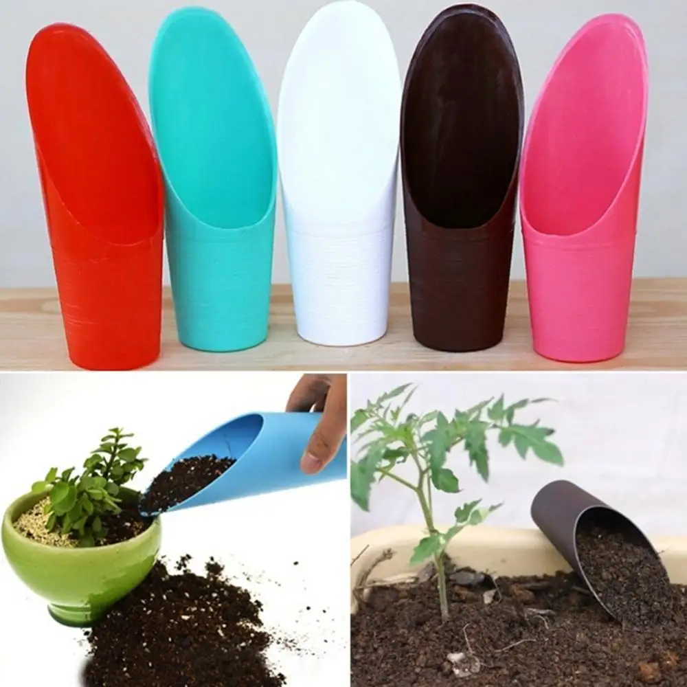 

Plastic Bucket Shovel Soil Spade Garden Potted Plant Succulent Planting Tool