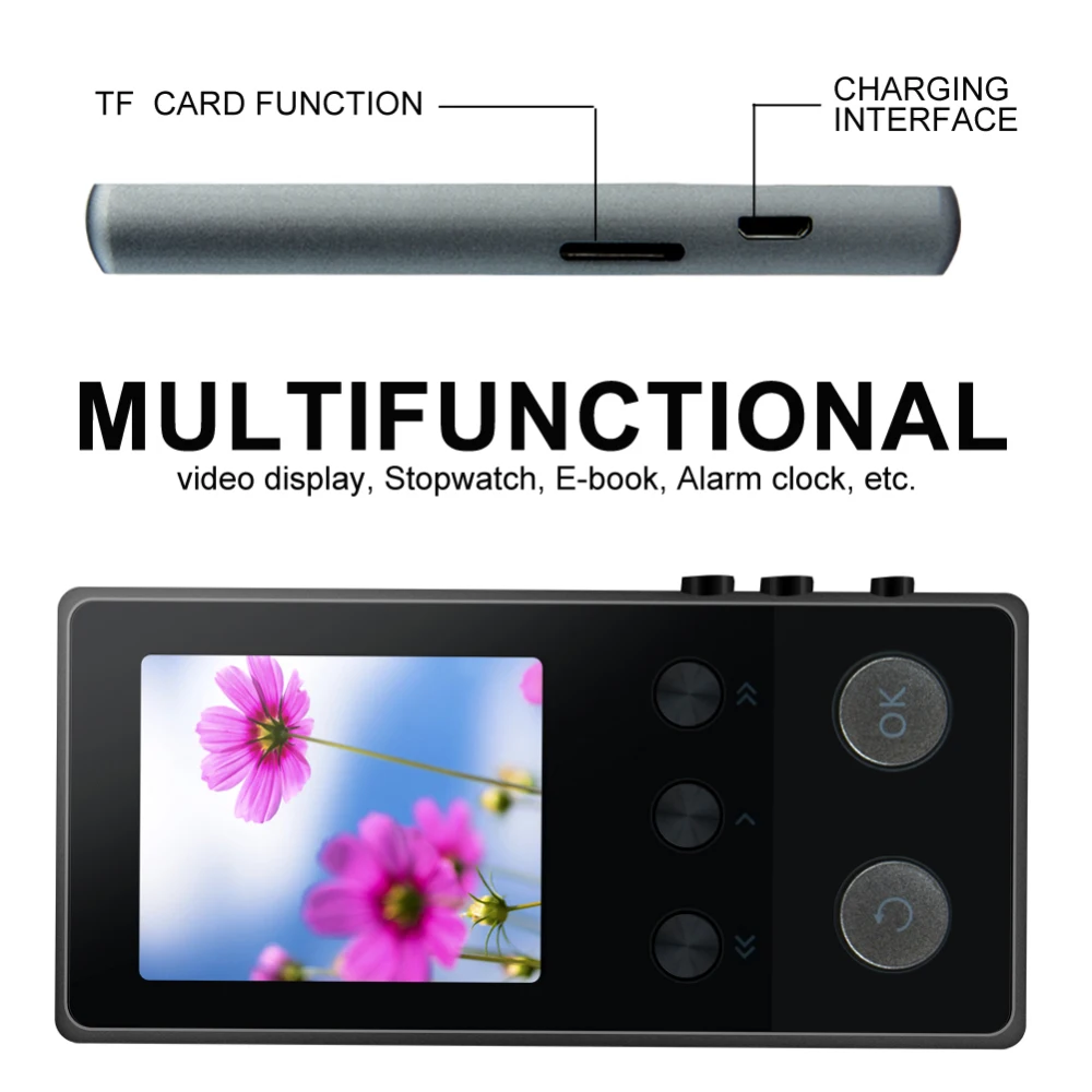 MP4 плеер с bluetooth mp3 mp4 музыкальный Портативный mp 4 медиа тонкий 1 8 дюймов сенсорные