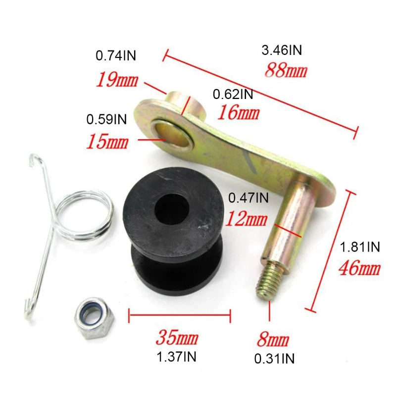 

X7AE Chian Roller Tensioner Kit with Rollers and Spring High-quality Motorbike Mini Bike Chain Adjusters