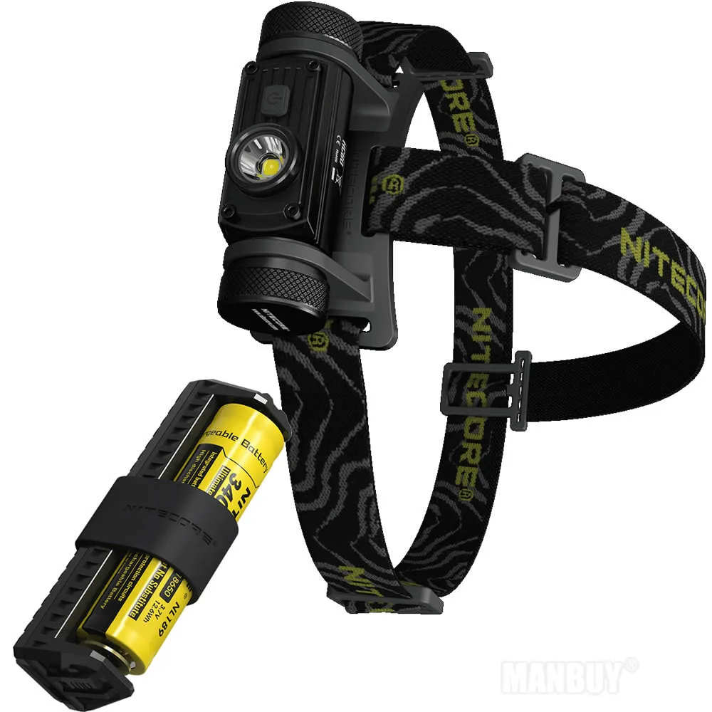 Налобный фонарь NITECORE HC60 HC60W CRI 3400 мАч аккумулятор 18650 зарядное устройство F1