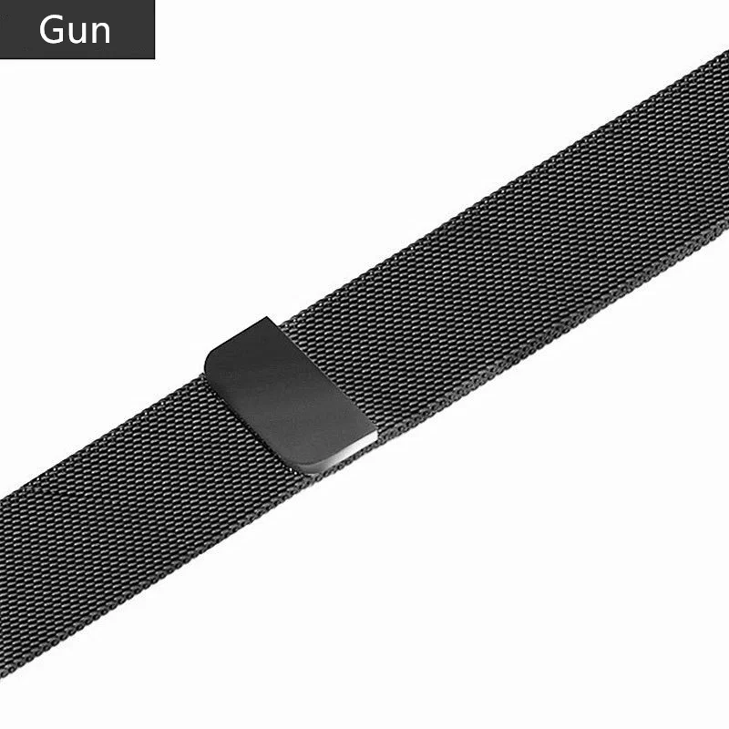 light gray Ремешок для apple watch 4 3 5 42mm 44mm apple watch band Миланская петля металлическая сетка ремешок для часов iwatch series 5 4 - Цвет ремешка: light gray