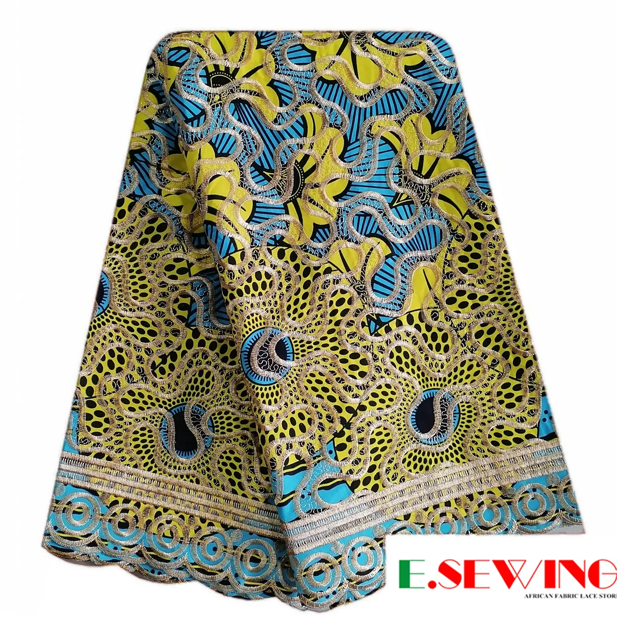 Новейшая Настоящая Африканская кружевная ткань с гарантированным воском