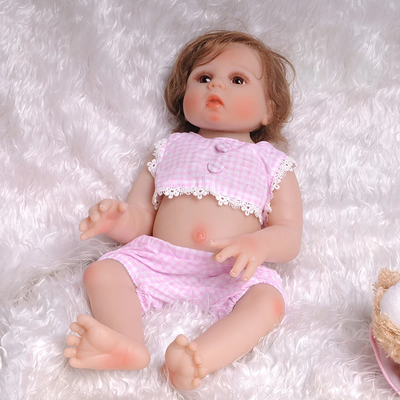 48 см реалистичные полностью силиконовые куклы Reborn Baby для девочек Bebes Reborns bonecas bebe