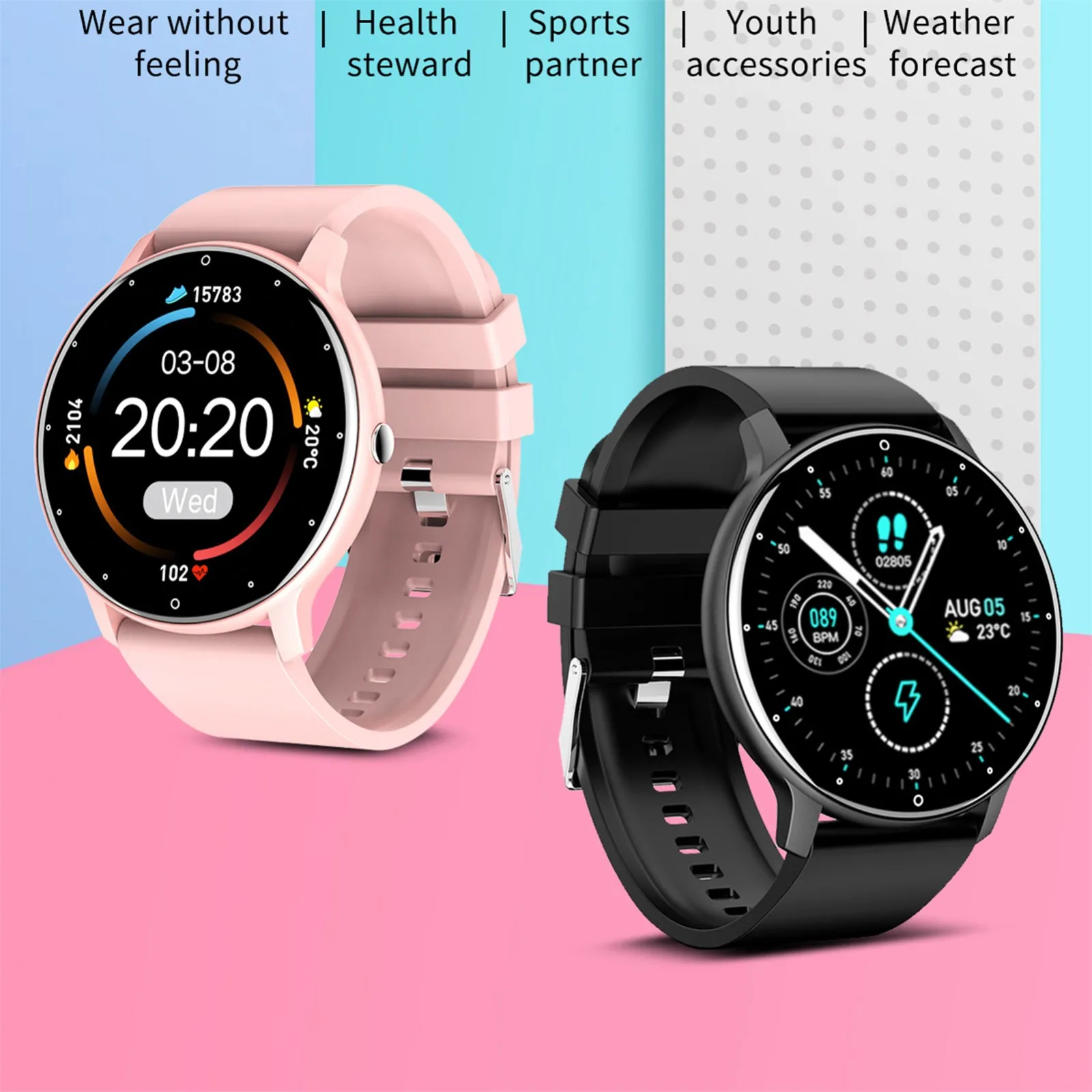 2021 Смарт-часы Xiaomi Mijia ZL02D мужской фитнес-трекер IP67 водонепроницаемые женские с