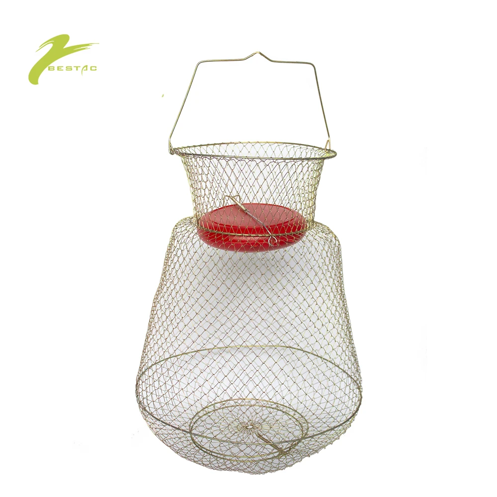 Складной металлический Портативный Клетка Краб Креветка-кальмар Сталь Железная