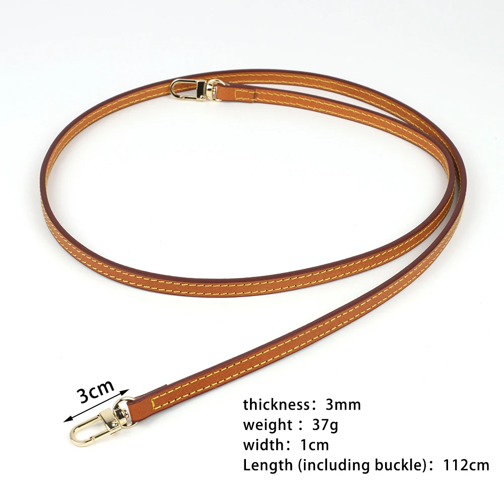 112cm Cow leather Bag Strap Women Handbag Belt Replacement Genuine Leather Bag Strap Shoulder Messenger Crossbody Bag Strap