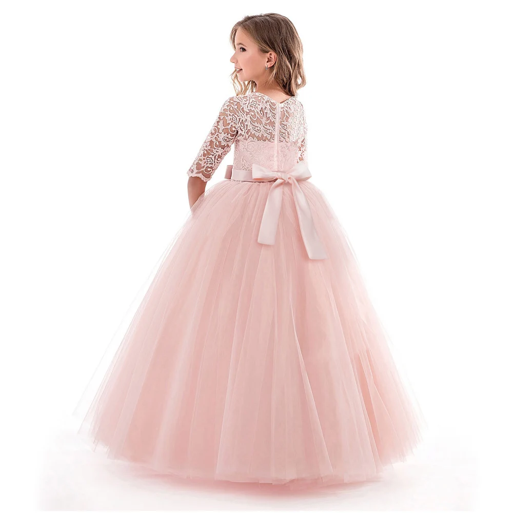 Children Girls Evening Party Dress 2019 Summer Elegant Princess Kids Dresses For Costume Flower Wedding | Детская одежда и обувь