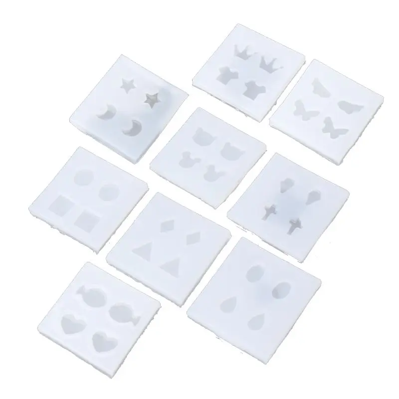 Форма для ювелирных изделий Силиконовая Круглая овальная квадратная форма DIY