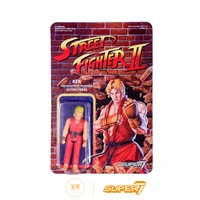 street fighteres ken shoryuken vintage card and joints movable action figure model toys limited collection
