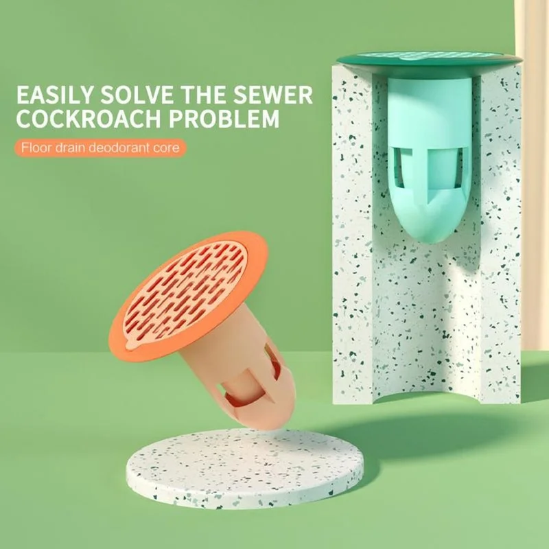 

Bath Shower Floor Strainer Cover Plug Trap Colored Siphon Sink Kitchen Bathroom Water Deodorant Floor Drain Core Accessories