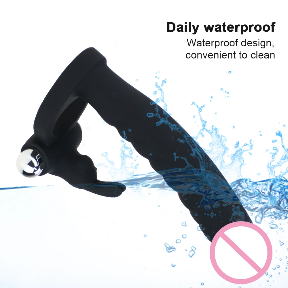 Вибрационный фаллоимитатор анальные бусины Кольца для пениса силиконовый