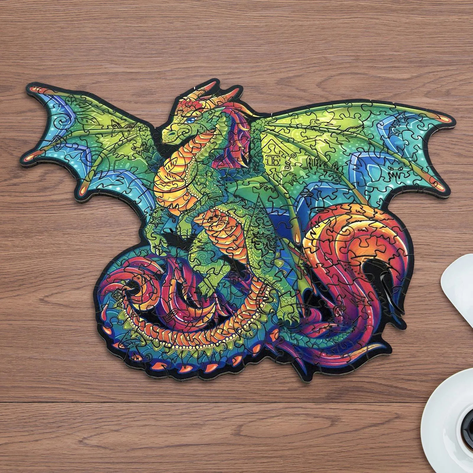 

Wooden Puzzle Unique Shape Pieces 3D Animal Puzzle Gift for Adults and Kids Improve Concentration Relieve Stress