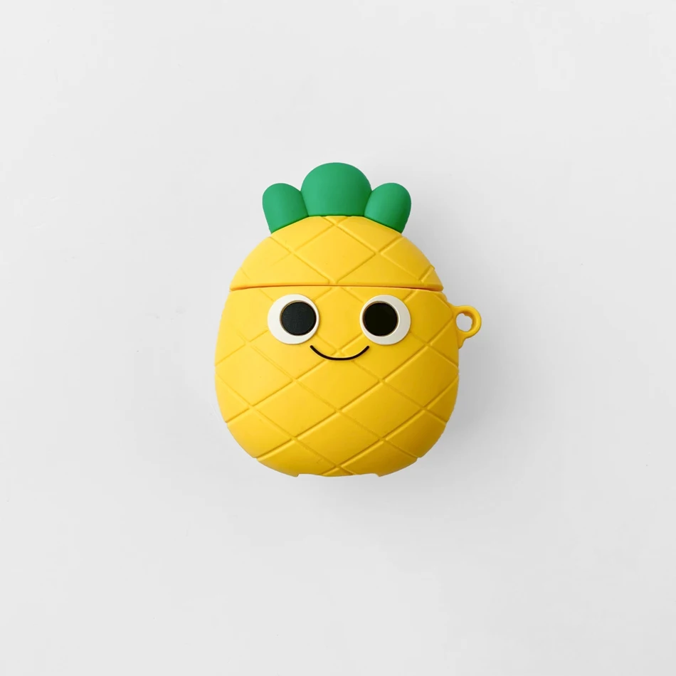 464 E Чехол для наушников для Airpods 2, чехол, силиконовый, медведь, кошка, свинья, Мультяшные наушники, чехол для Apple Air pods 1, чехол для Earpods, брелок для ключей - Цвет: 464 E