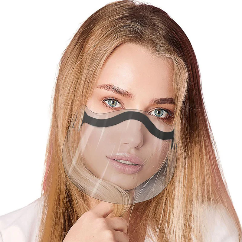 Transparent Face Masque Skin Care Adult Unisex Combine Plastic Clear Half Protection Anti-Splash Mask Shield | Дом и сад