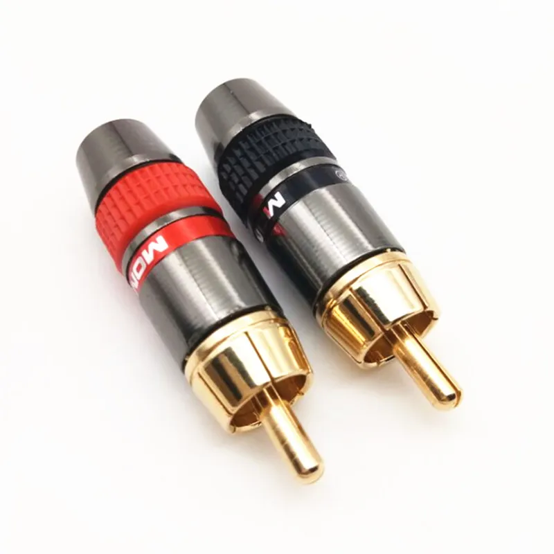 good quolity RCA welding Male / Female Copper Gold Plated Audio socket Adapter Plug Converter Connectors for HIFI | Компьютеры и офис