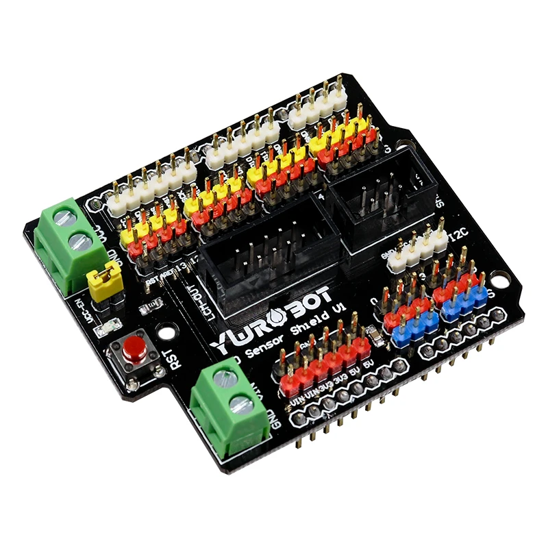 

YwRobot hot sale Arduino electronic building block sensor IO expansion board suitable for arduino uno r3