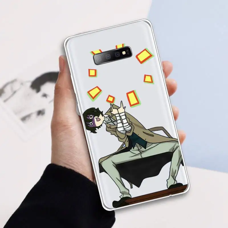 

bungou stray dogs Dazai Osamu Japan anime Phone Case Transparent For Samsung Galaxy A 71 21s S note 8 9 10 plus 20 ultra