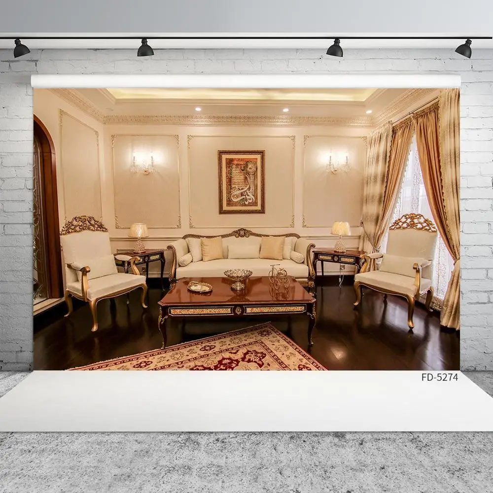 

Винтажный фон для фотосъемки в гостиную, диван, мебель, пользовательский фон для детской портретной фотосъемки