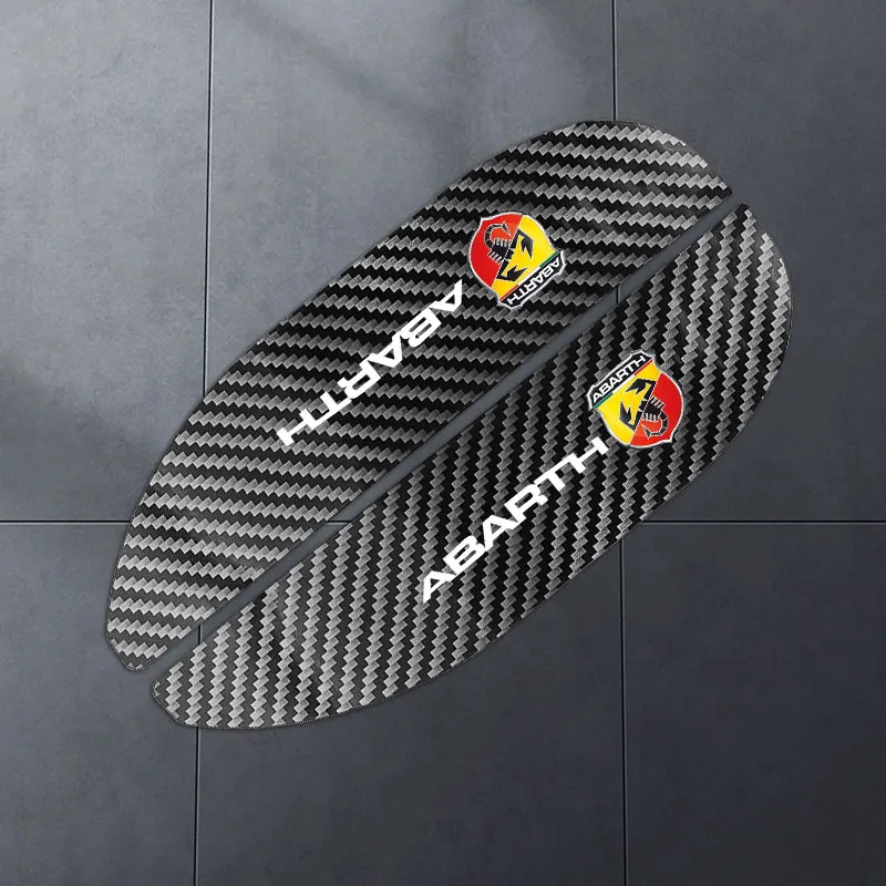 Два автомобильных декоративных зеркала заднего вида с защитой от дождя и наклейками на обратную сторону для Abarth 500 595 1100 Ducato Palio логотип аксессуаров.