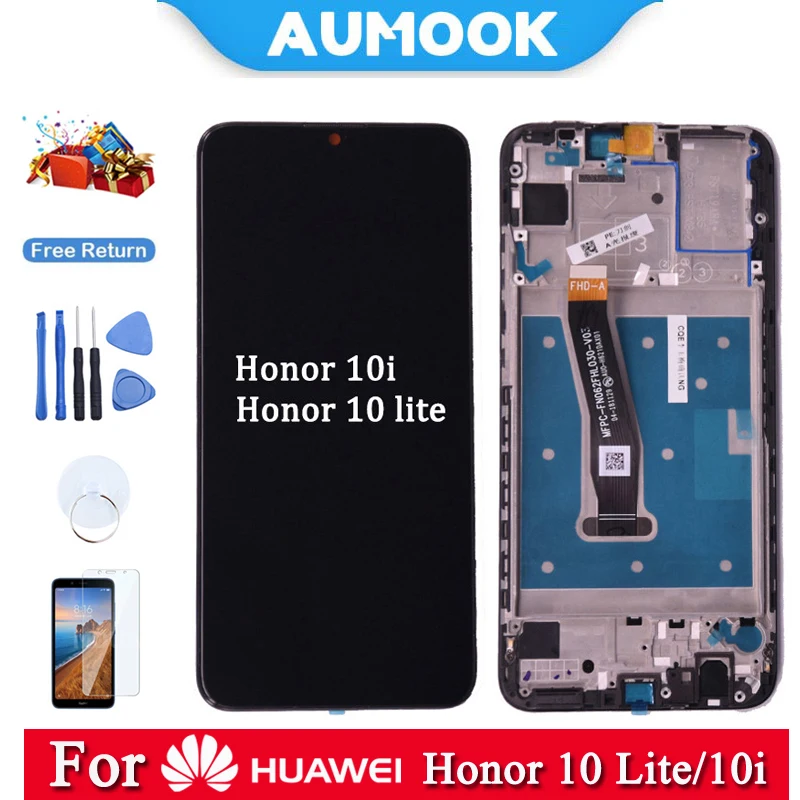 

AUMOOK Original for Huawei Honor 10i LCD Display with Touch Screen with Frame for Honor 10 Lite Touch Screen Digitizer Assembly