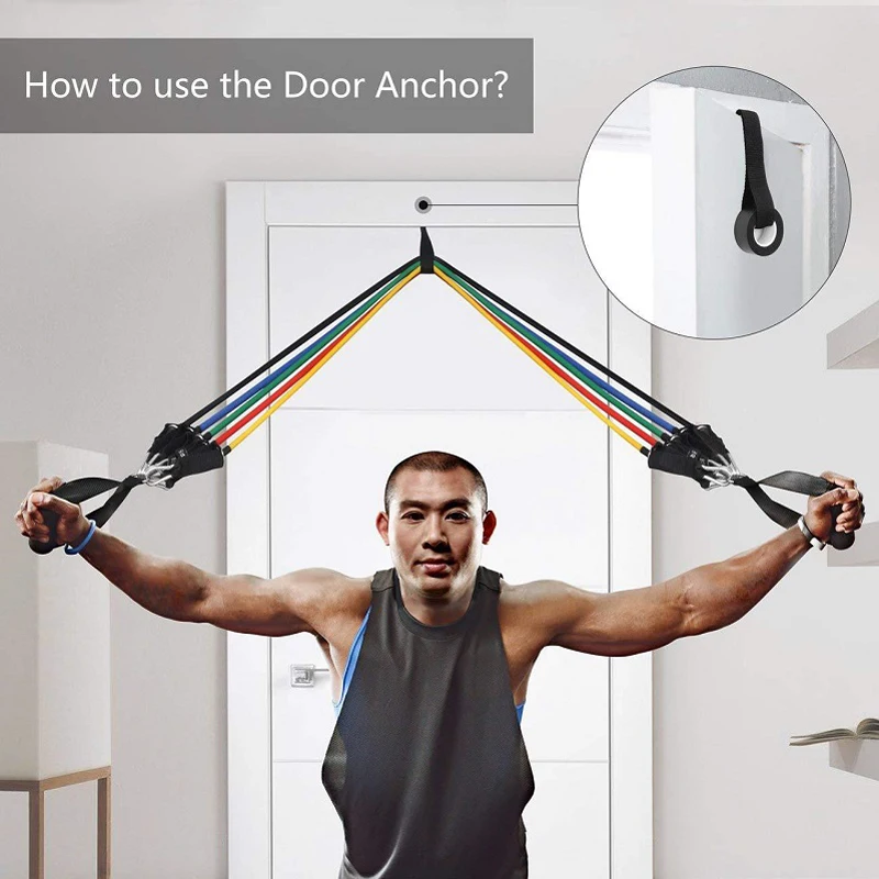 Эспандеры 11 шт./компл. эластичные ленты для фитнеса тренировок в домашнем зале |