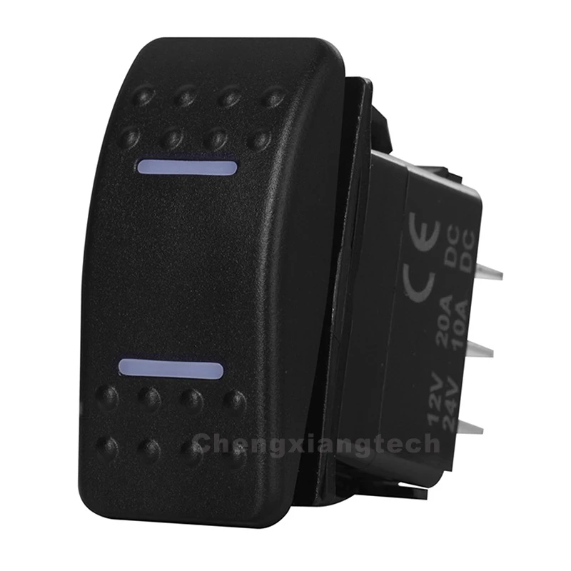

Dash Board Dual White Led 3 Pin Momentary ( ON ) OFF Rocker Switch SPST for NARVA ARB Carling Marine Grade 12V 24V Toggle Switch