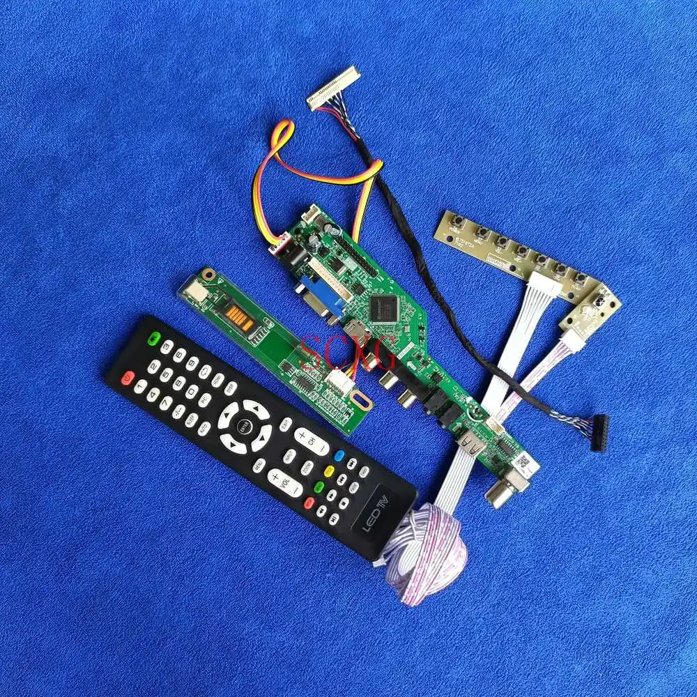 

DIY kit LVDS 30-Pin LCD matrix drive board Analog Signal For LP150X09/LP150X10/HT15X34 1CCFL 1024*768 HDMI-compatible VGA AV USB