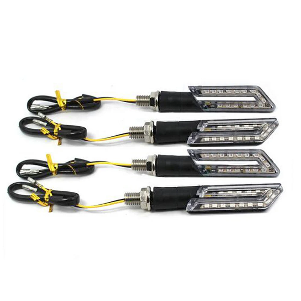 Поворотники для мотоцикла 4 шт. светодиодный индикатор поворота универсальный