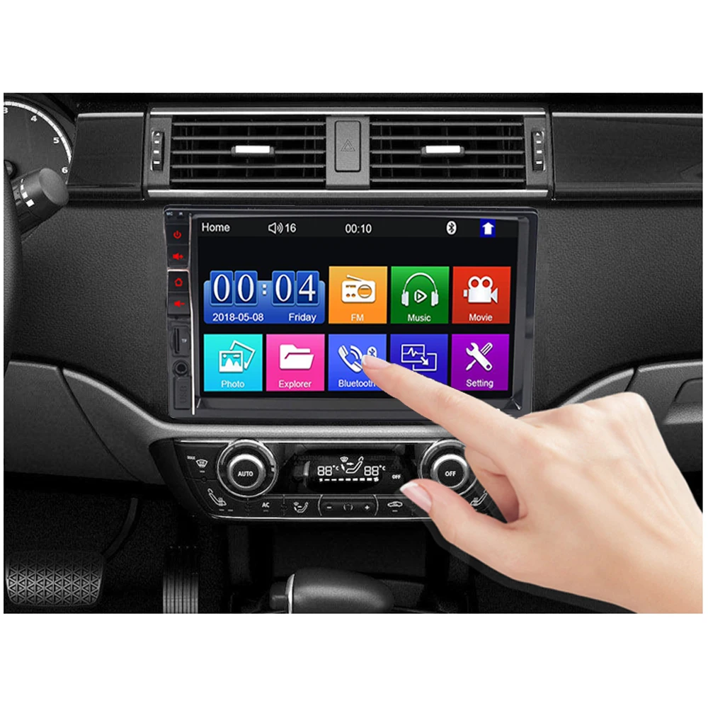 Carsanbo 7 дюймовым HD монитором под управлением Bluetooth 2 Din автомобильный стерео MP3/MP4/MP5