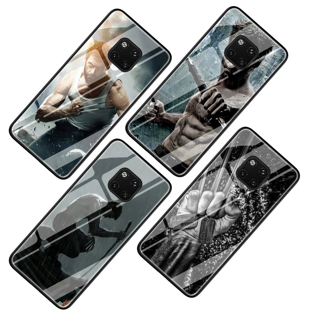 Чехол для телефона из закаленного стекла Marvel Hero Росомаха Huawei P10 P20 P30 Y6 Y9 Honor 8X 7A pro 9