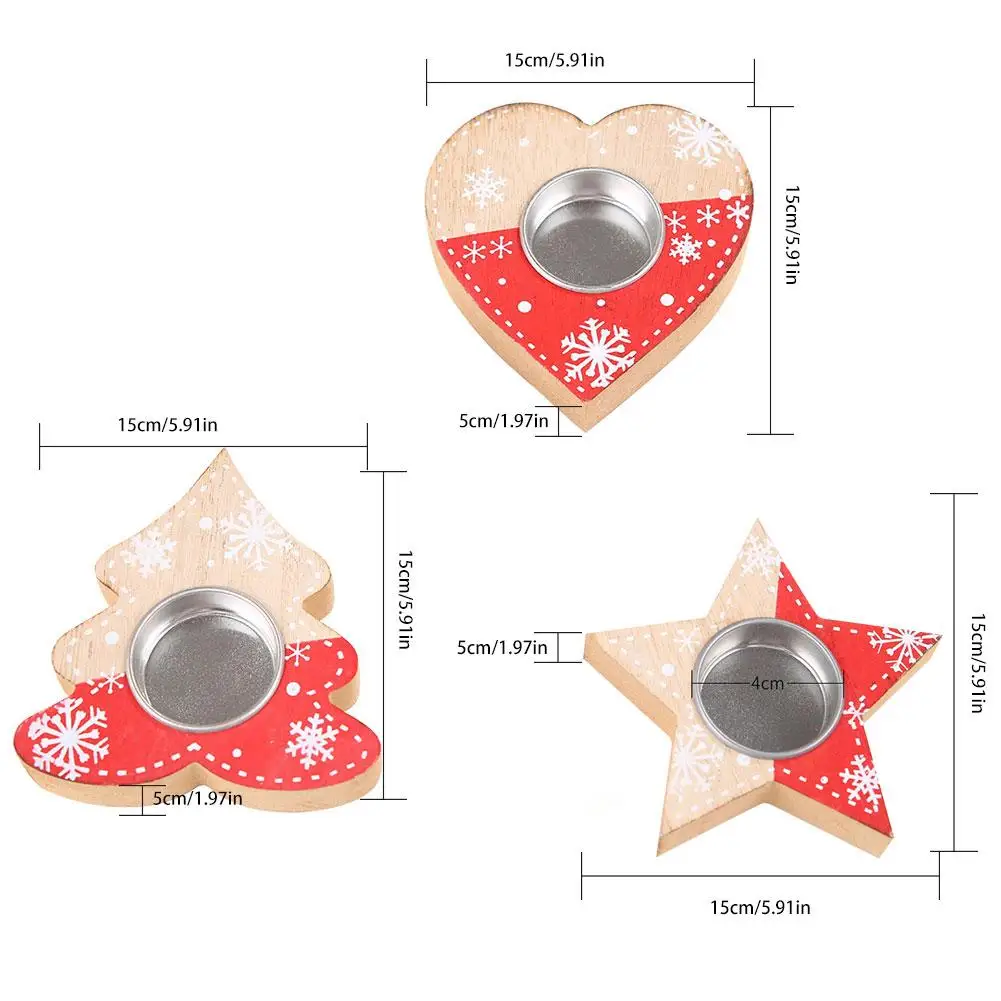 Рождественский подсвечник новые рождественские деревянные декорации любовь