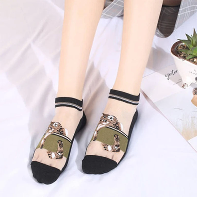 5 pairs/lot New style Quality  Silk socks women short Ultra-thin summer cotton bottom breathable durable Soft boat socks