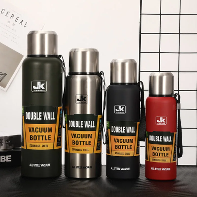 Термос из нержавеющей стали с двойными стенками портативная спортивная дорожная