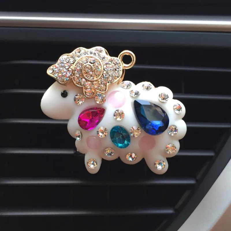 

Alloy Color Sheep Car Air Outlet Perfume Clip Car Interior Decoration Cute Car Aromatherapy Car Interior