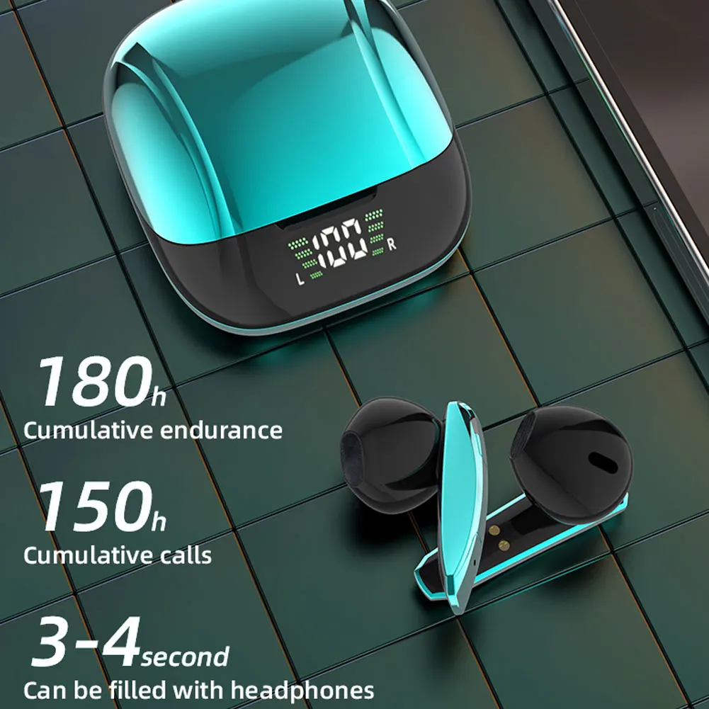 

TWS Wireless Game Earphone Bluetooth Headphone Stereo Sound Touch Control Earbuds Waterproof Dual Mode Headsets With LED Display