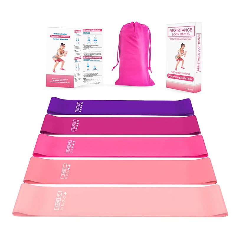 Elastic Sport Band Pilates Equipment Rubber Yoga Streching Legs Fitness Tape Resistant Bandas Set Gym For HomeNew | Спорт и