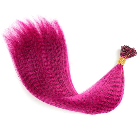 Цветные искусственные пряди для наращивания волос, искусственные перья для наращивания волос, радужные синтетические волосы для девочек, для вечерние, сделай сам - изображение
